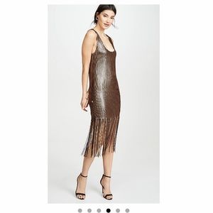 BB Dakota Girls Best Friend sequin midi dress sz M